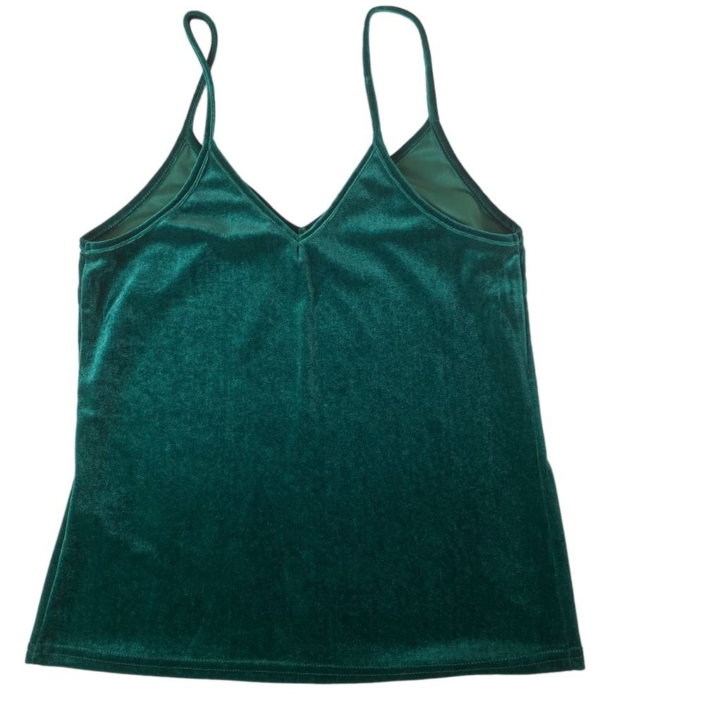 ✨Green Velvet Camisole Size S✨